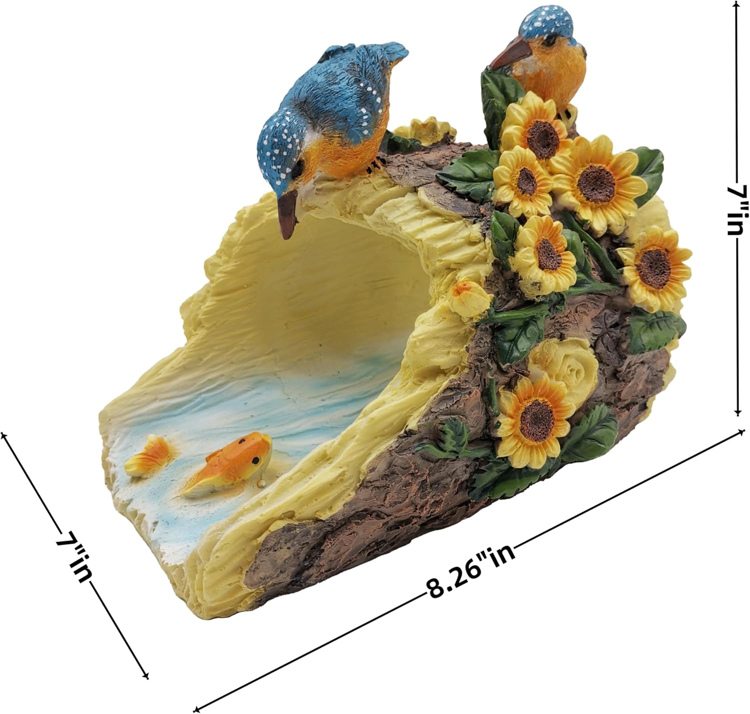Bird Sculpture Gutter Diverter Rain,Deco Gutter Extension Downspout, Eco-Friendly Resin Statue Gutter Extender Diverter,Splash Block, Perfect Rain Gutter Downspout Extension for 3"x4" Downspouts