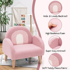 INFANS Kids Sofa, Toddler Armchair with Solid Wooden Frame Anti-Tipping Design Plush Fabric, Upholstered Children Chair for Kindergarten Playroom Preschool, Gift for Boys Girls, Toddler Couch