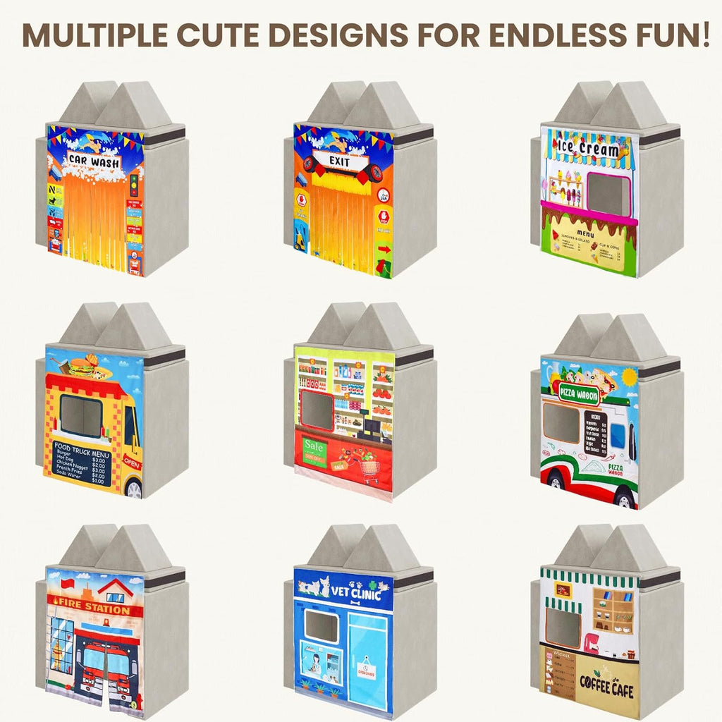 Play Panel for Kids Play Couch Childrens Car Wash Play Panel for Toddler Foam Sofa (Play Couch not Included)