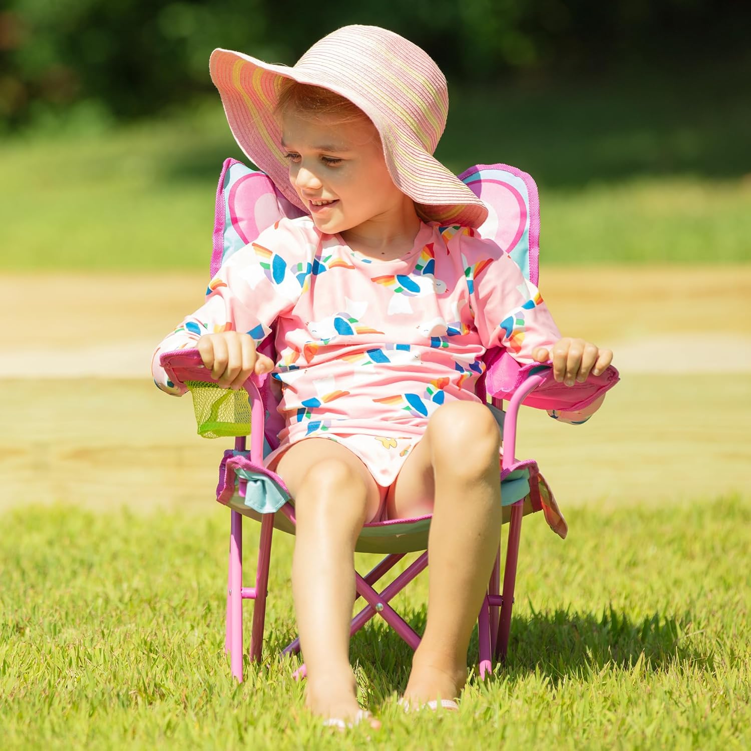 Melissa & Doug Sunny Patch Cutie Pie Butterfly Folding Lawn and Camping Chair