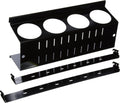 Wall Control Pegboard Spray Can Holder Bracket and Aerosol Can Organizer Pegboard and Slotted Tool Board - Black