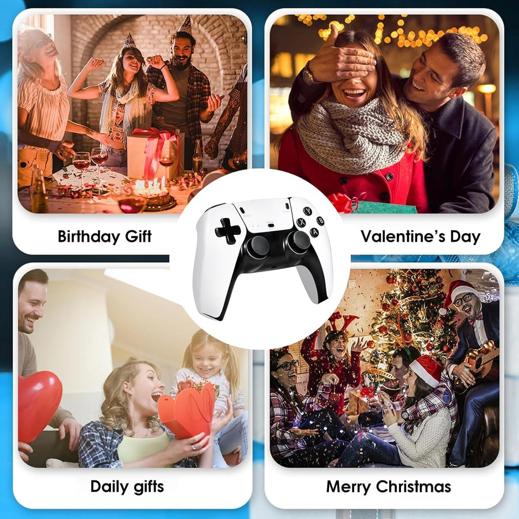2026 New Wireless Retro Game Console, 23 Emulators and 40000+Games, Plug and Play 4K HDMI TV Game Stick, with Dual 2.4G Wireless Controllers (80G)