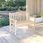Shine Company 4212N-142 Belfort II Wooden Outdoor Patio Garden Bench, Light Beige