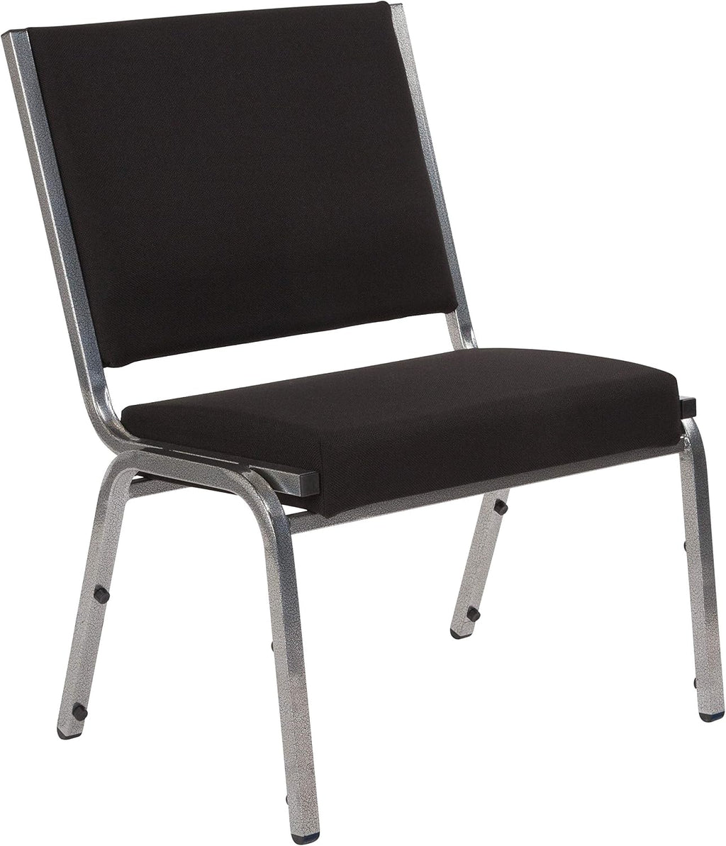 BizChair 950 lb. Rated Black Fabric Bariatric Medical Reception Chair