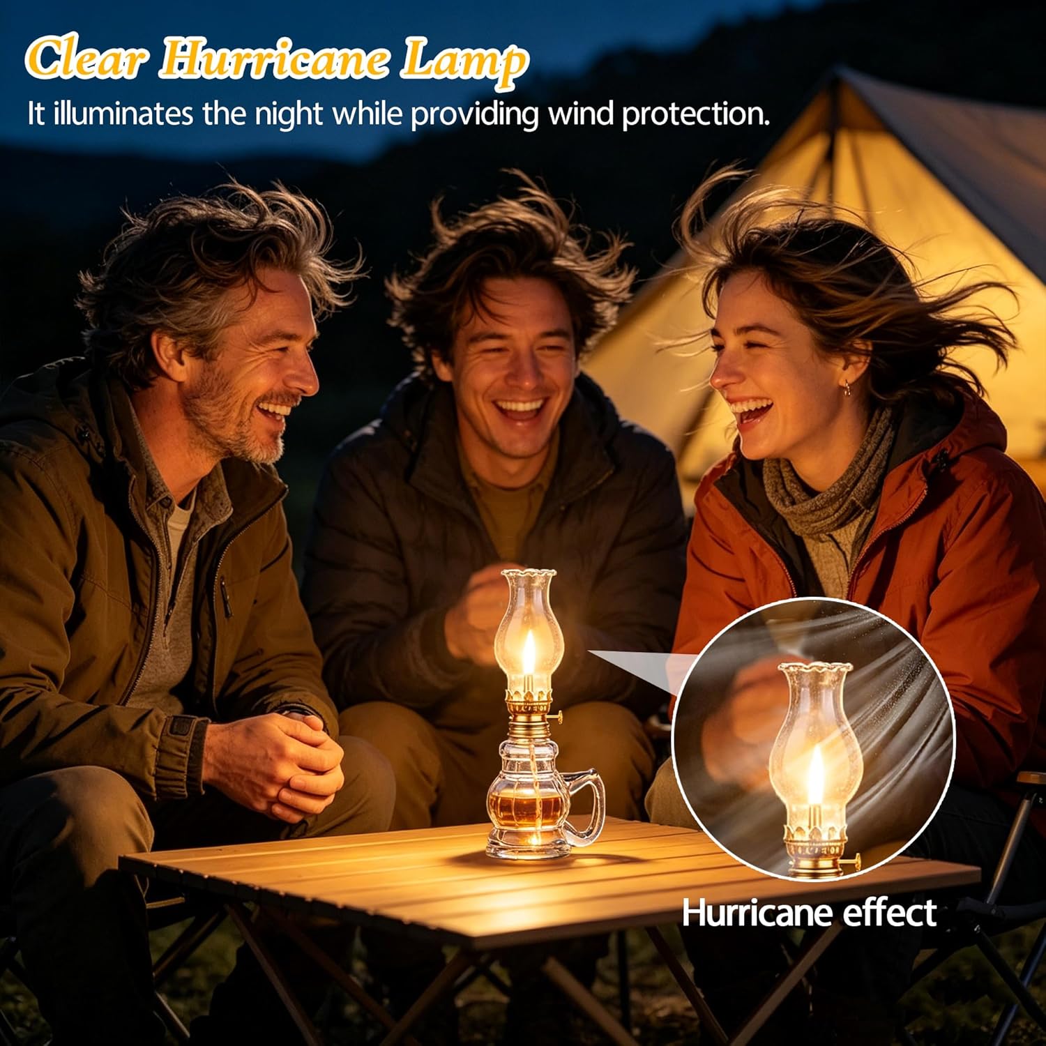 2PCS Chamber Oil Lamp Glass Kerosene Oil Lamps, Vintage Oil Lamps for Indoor, Home Lighting Hurricane Lamp Clear Kerosene Lamp Lantern, Oil Lantern for Tabletop Decor