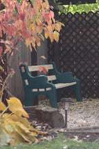 DIY Bench Ends Kit – Build Your Own Outdoor or Patio Bench – Fits Standard 2x4s, Hardware Not Included – Made in USA by Confer Plastics (Green)