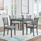 Knocbel Classic 2-Person Dining Table for Small Space, Wooden Apartment Condo Pub Bistro Kitchen Dining Furniture, Standard Height (Gray Square 30" H)