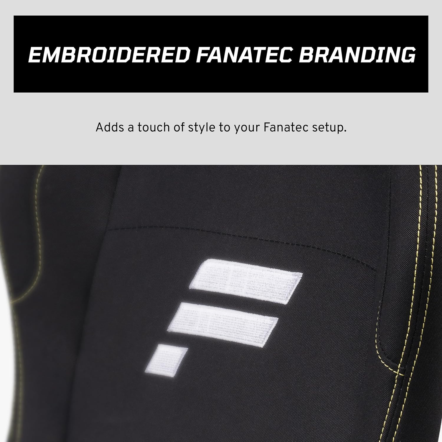FANATEC Sim Racing CSL Cockpit Seat – Lightweight and Durable, Designed for CSL Cockpit, Breathable Cushioned Fabric – Black