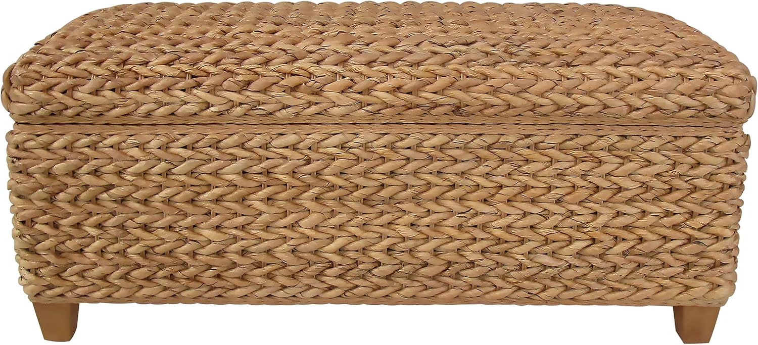 Coaster Home Furnishings - Laughton - Banana Leaf - Storage Bench with Lift-Top Lid and Soft-Close Hinges - Entryway Room - Natural - 500215NTL