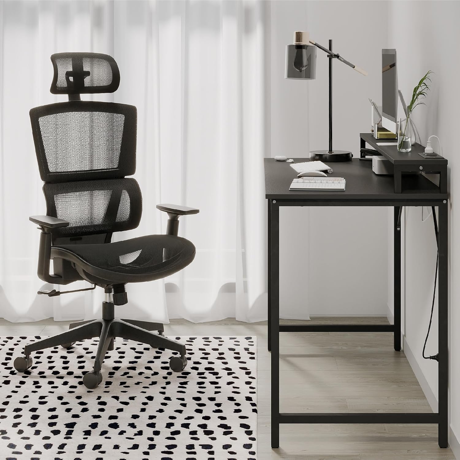 Realspace® Radano Mesh High-Back Executive Office Chair, Black, BIFMA Compliant