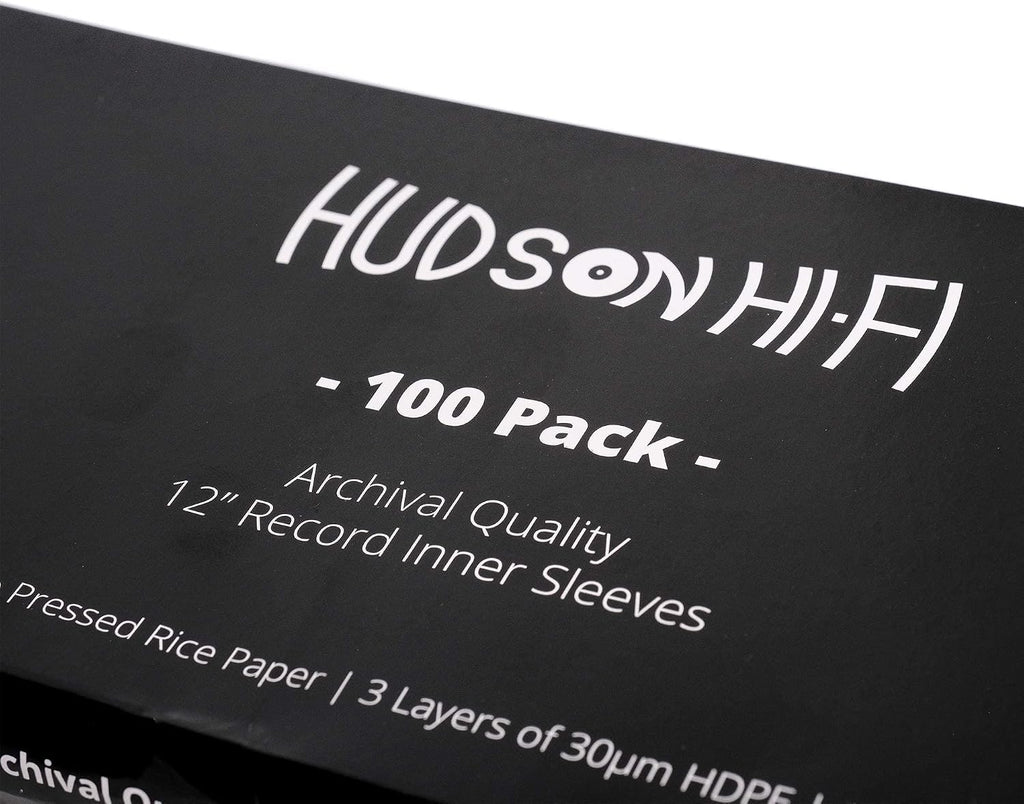 Hudson Hi-Fi 100x Inner & 100x Outer Protective Sleeves for Vinyl & Records Cover Art - Blocks Scratches, Static, Dust, Damage - Acid-Free, Smooth Slide - Fits Single Double Gatefold LP Sleeve