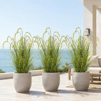3FT Artificial Reed Grass Artificial Tall Grass Plants Outdoor Indoor ,Fake Plants & Flowers in Pot-Housewarming gifts For Living Room Office Bedroom Decor