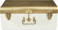 ELAN Beaten Brass style Metal storage Trunk