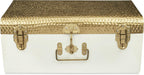 ELAN Beaten Brass style Metal storage Trunk