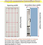 No-Drilling Sliding Folding Door,Interior Accordian Door with Aluminum Frame and Cellular Fabric,Room Divider for Closet RV Patio Shower Door Suitable，Customize Size (Blackout White)