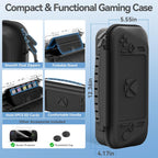 LVVIL Hard Shell Carrying Case for ASUS ROG Xbox Ally/X (2025), Protective Travel Bag Fit ROG Game Console and Adapter with Screen Protector & Thumbstick Cap, for Electronics Cases