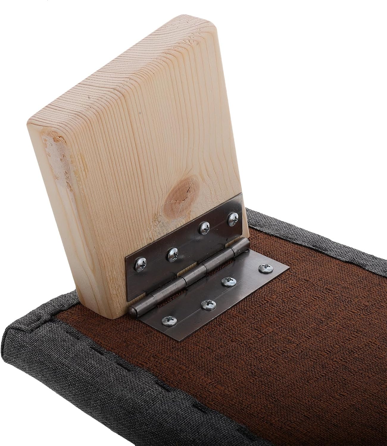 VICASKY Foldable Meditation Bench Wooden Kneeler Chair with Deep Gray Finish, Ergonomic Seiza Stool for Adults, Portable Yoga and Prayer Sitting Stool for Home and Travel