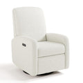 Graco Bellwood Power Recliner Swivel Glider (Ivory Boucle) – Electronic Power Recliner for Nursery, Includes Dual-USB Charging Port for USB-A & USB-C, Glider Rocking Chair with Full Recline
