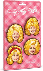 Dolly Parton Bag Clips, Set of 4, BPA-Free Plastic, Dolly-Inspired Iconic Hairstyle Designs, Kitchen and Pantry Organization