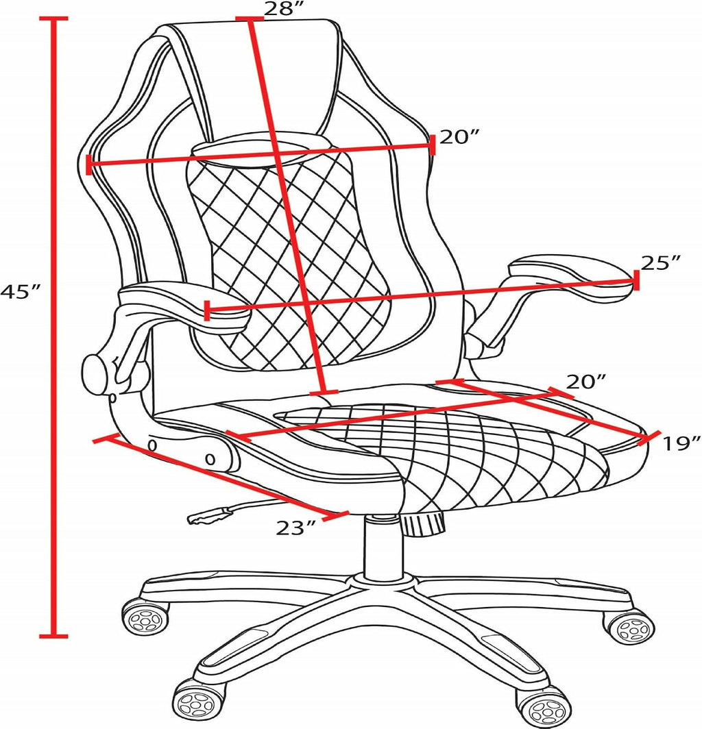 Aon Archeus Ergonomic Gaming Office Chair – Premium Comfort High-Back PC Gaming Seat w/Lumbar Support, Armrests & Padded Cushion – Ergonomic Office Chair – Black/Purple