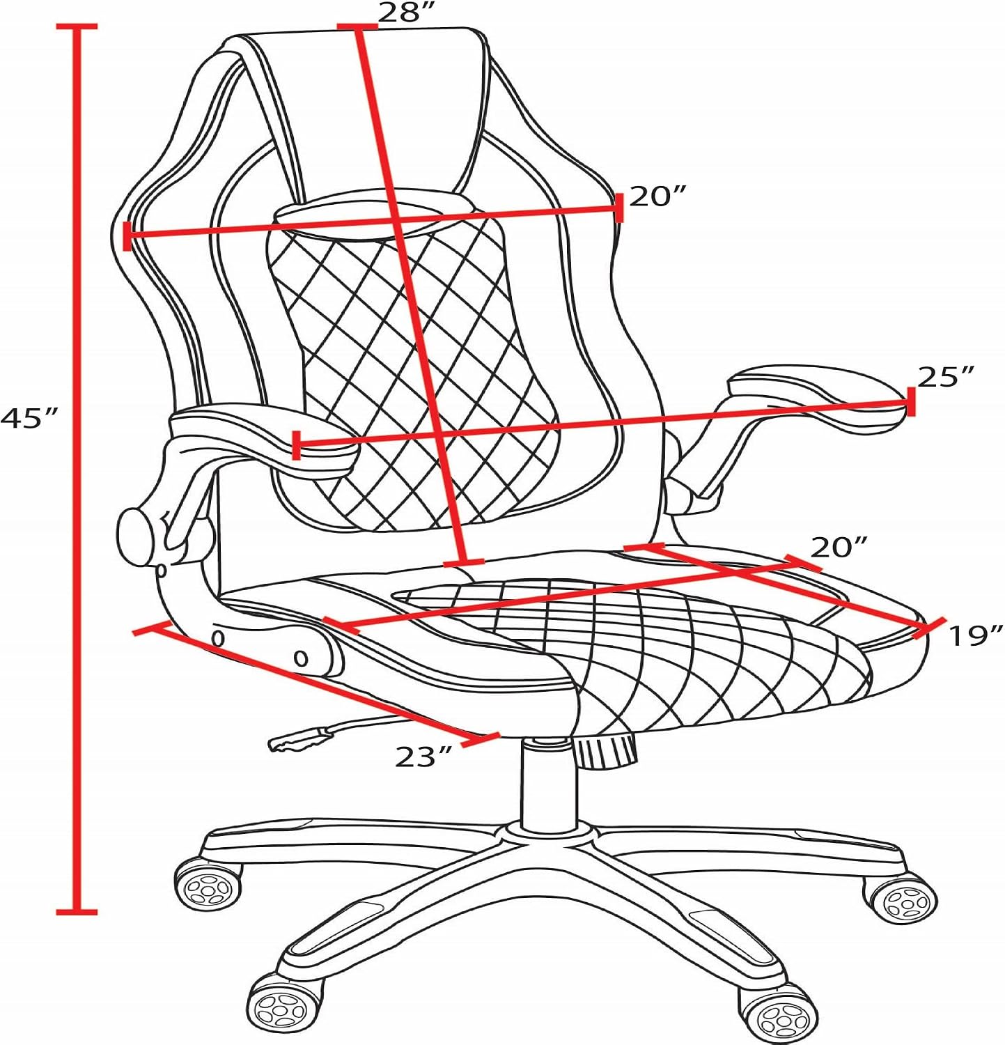 Aon Archeus Ergonomic Gaming Office Chair – Premium Comfort High-Back PC Gaming Seat w/Lumbar Support, Armrests & Padded Cushion – Ergonomic Office Chair – Black/Purple