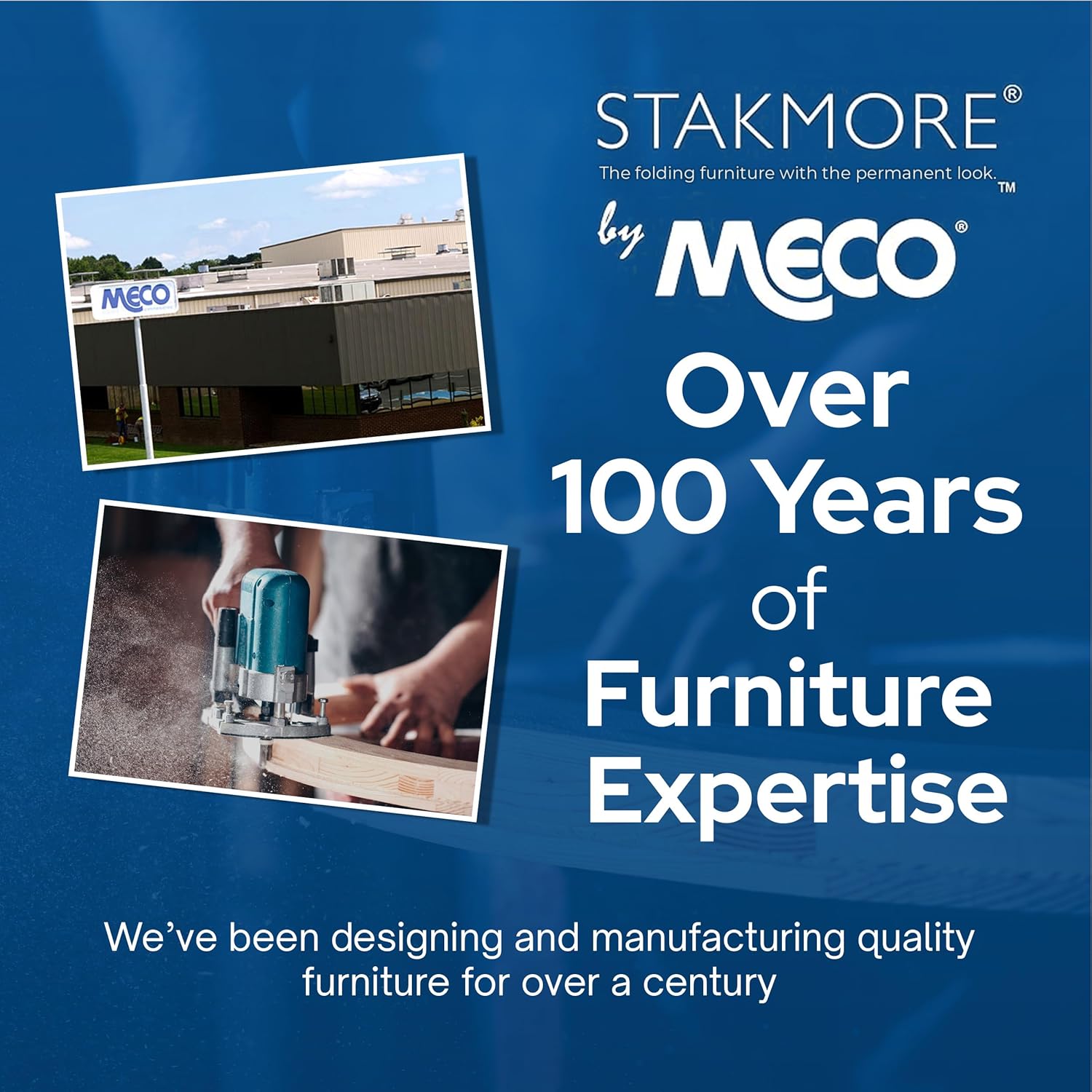 MECO Stakmore True Mission Wooden Folding Chairs with Padded Seats, Set of 2 - No Assembly Foldable Dining Chairs, Steel Folding Mechanism, Upholstered Cushion, Space-Saving, Fruitwood Frame