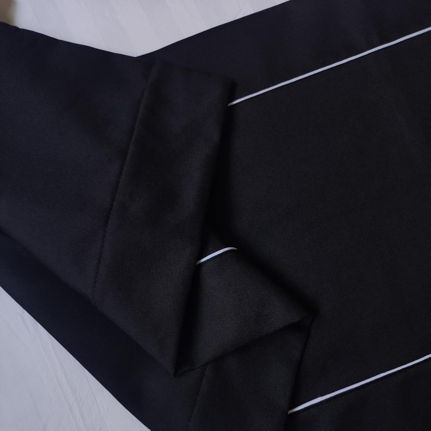 Modern Bed Runner Decorative Bed End Scarf for Home Hotel Guesthouse, Black, 82x19.5in/ 210x50cm
