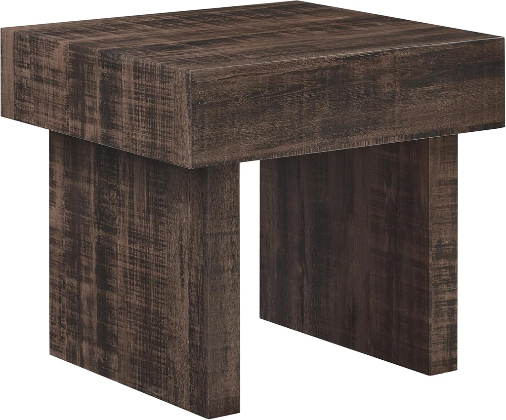 Roundhill Furniture Athens Modern Accent End Table, Walnut