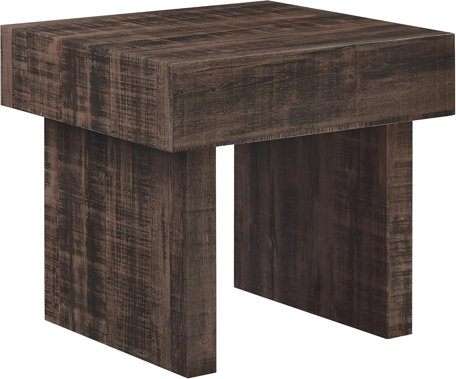 Roundhill Furniture Athens Modern Accent End Table, Walnut