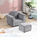 Chair, Upholstered Couch with Ottoman