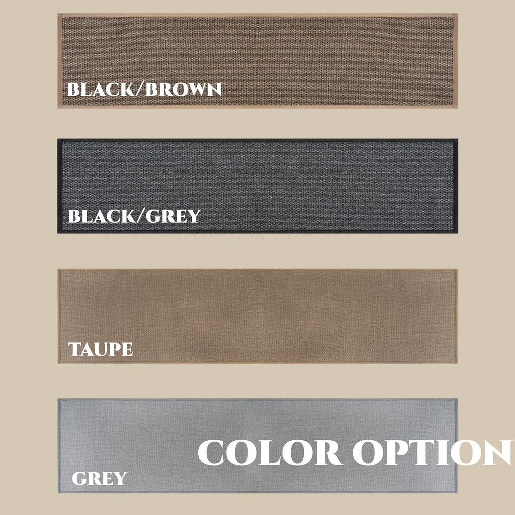 Super Absorbent Bath Runner Mat, Non-Slip Bathroom Rug, Long Narrow Floor Carpet for Shower, Machine Washable (Taupe, 12''X47'')