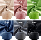 WhatsBedding 3 ft Bean Bag Chair,Large Bean Bag Chairs for Adults with Memory Foam Filling,Lazy Bean Bag Sofa for Living Room,Ultra Soft Velvet Fabric,Pull-Handle,Side-Pocket - 3 Foot,Dark Grey