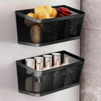 2Pcs Magnetic Spice Rack for Fridge Magnet Hanging Basket Holder for Seasonings Fruit Vegetables Coffee Beans Magnetic Organizer Shelf, Kitchen Refrigerator Organizers
