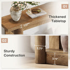 Tribesigns 63-Inch Farmhouse Console Table, 2-Tier Storage Sofa Table Behind The Couch, Narrow Long Entryway Furniture for Home Hallway, Entrance, Living Room, Brown