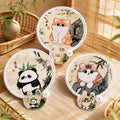 3 PCS 3 Styles Foldable Cooling Fans, Handheld Colorful Floral Round Fans for Travel, Events, Indoor & Outdoor