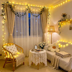 JMEXSUSS 100 LED Connectable Globe String Lights Indoor Bedroom, 33ft Warm White Christmas Lights Plug in with Remote, 8 Modes Hanging Fairy Light Outdoor for Room Classroom Party Spring Home Decor