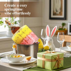 Easter Decorations - Sponges Bunny Decor, Easter Vase Filler, Spring Centerpiece for Home and Holiday Celebrations
