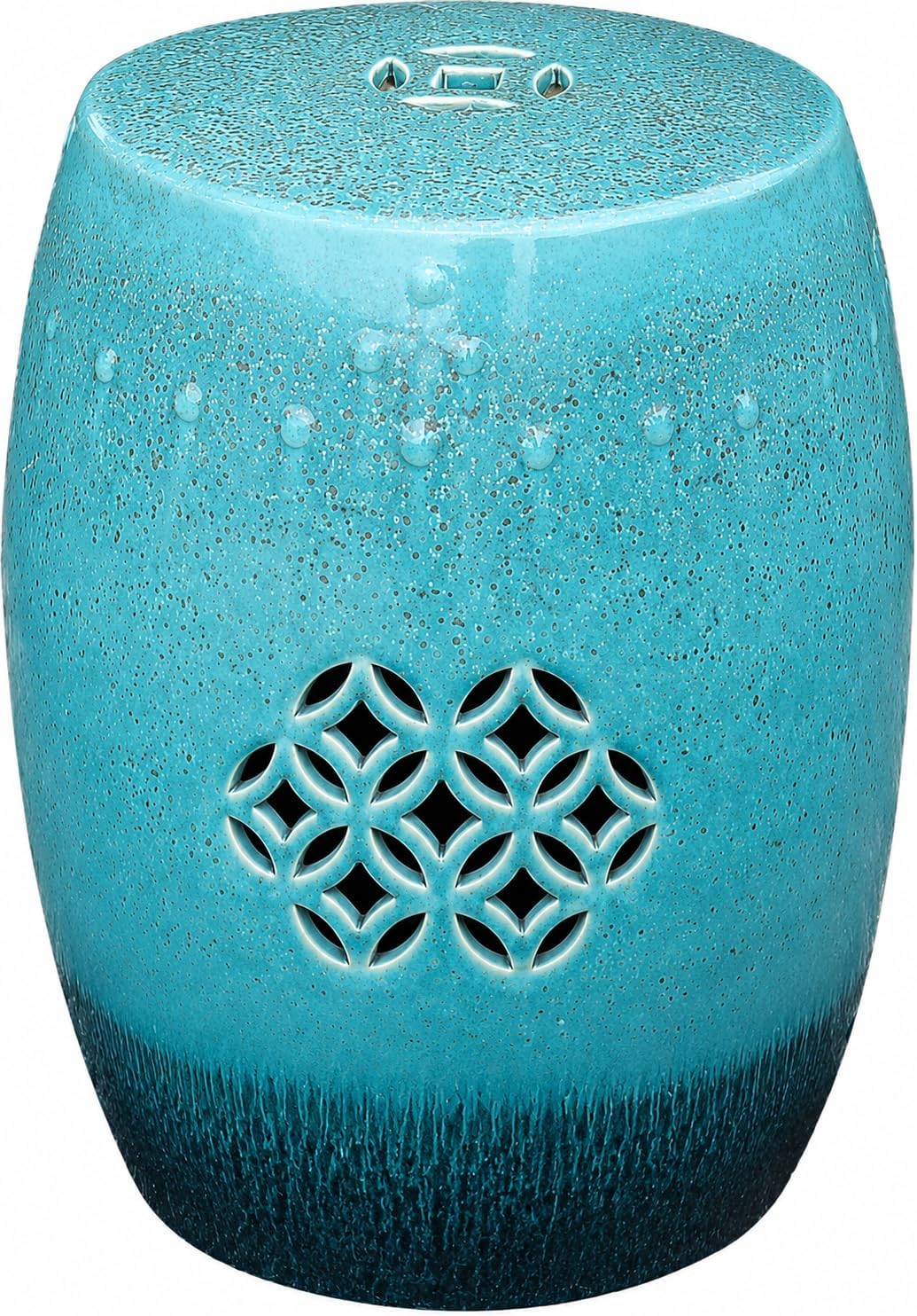 Bestargot Ceramic Drum Stool, Kiln-Turned Round Guzheng Stool, Shoe-Changing Stool, Dressing Bench, Garden Decoration Chair.