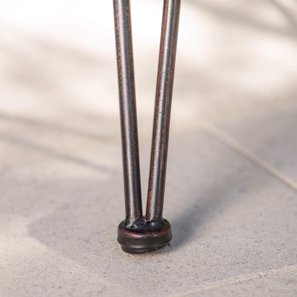 Christopher Knight Home Torrey Outdoor Wicker Barstools with Iron Frame, 2-Pcs Set, Multibrown / Black Copper