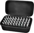 ALKOO CO2 N2O Cartridge Organizer Case Only, 40-Slot Holder for 8g/12g Refills, Fits for Crosman for Umarex for Daisy for Leland Style Cartridges, Hard Storage Box for Bike Inflators (40-Slot)