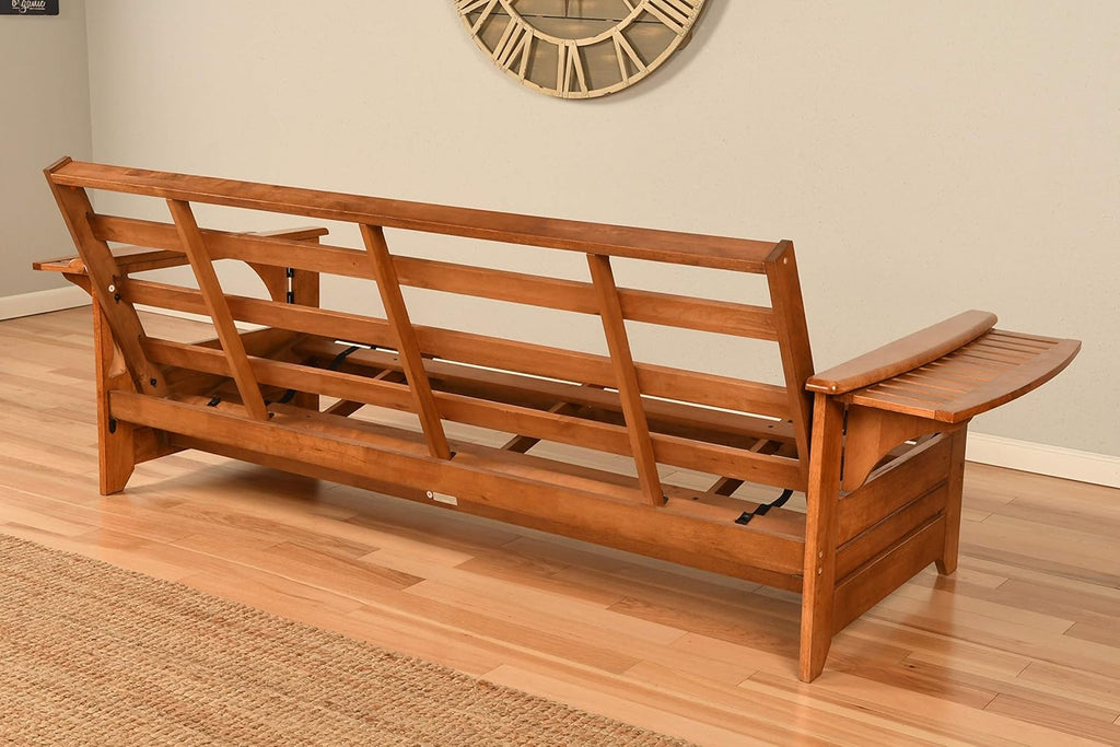 Kodiak Furniture Phoenix Futon Set, Full, Linen Stone
