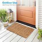 PLUS Haven Jute Doormat - Size: 17.5-Inches x 30-Inches - Pile Height: 1-Inch - Doormat Outdoor Entrance, Front Porch Door Mat, Easy to Clean Entry Mat, Outdoor and Indoor Uses, Home Decor