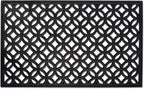DII Rubber Doormats Collection All Weather, 18x30, Lattice