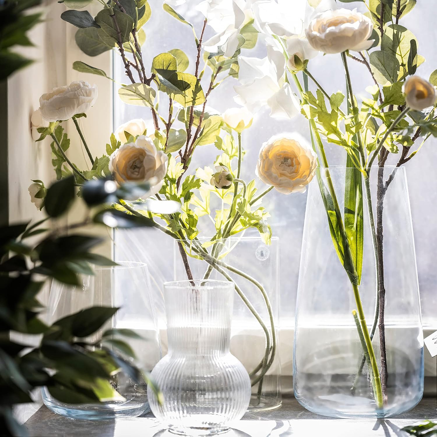 IKEA PÅDRAG vase, 17 cm, clear glass