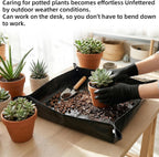 Waterproof Large Plant Potting Mat Portable and Foldable Gardening Repotting Mat for Indoor Plants Thickened Potting Mats in Garden Outdoor for Transplanting (39.4In x 39.4In)