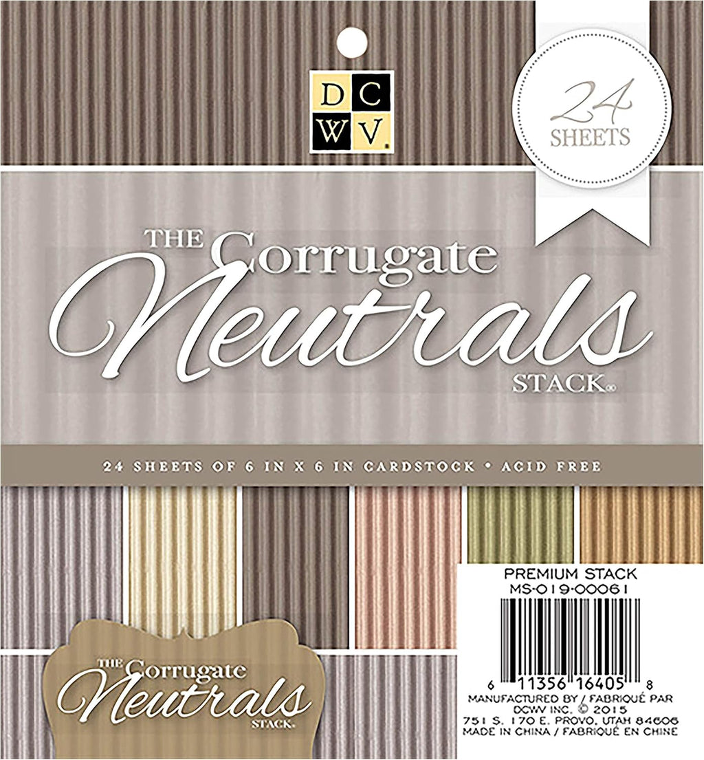 DCWVE DCWV Miscellaneous Stack-6 x 6-Specialty-Corrugate Neutrals-24 Seats MS-019-00061