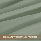 sancua Round Tablecloth 90 Inch Fit 30-72 Inch Tables, 8 Pack Sage Green | Circle Polyester Fabric Table cloth for Wedding Party Reception Banquet Birthday, Washable Formal Covers