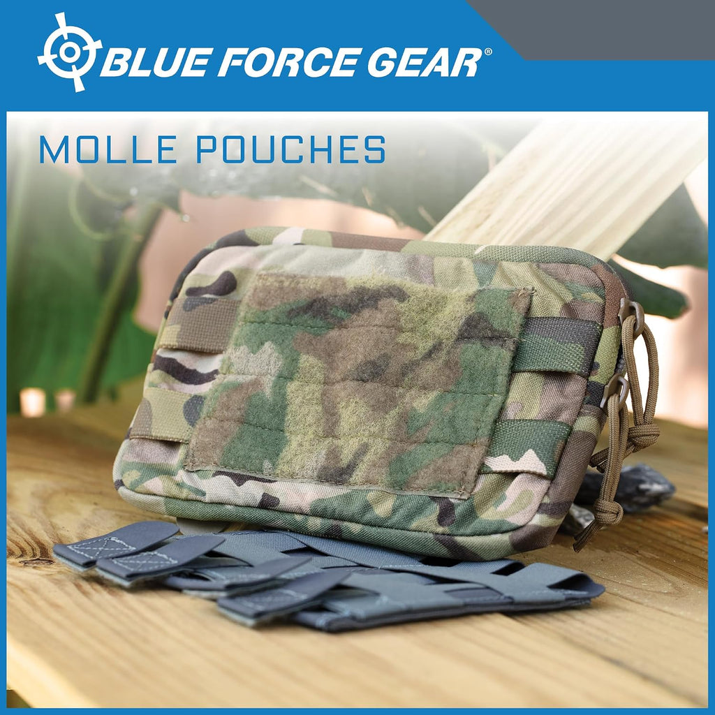 Blue Force Gear MOLLE Dump Pouch - Multipurpose Compact Utility Drop Bag - 3" L x 3" W x 3.5" H