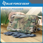 Blue Force Gear MOLLE Dump Pouch - Multipurpose Compact Utility Drop Bag - 3" L x 3" W x 3.5" H