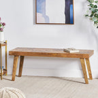 Christopher Knight Home Fircrest Wooden Rectangular Dining Bench, Kitchen Extra Seat, Entryway Bench for Home Hall Living Room, Natural
